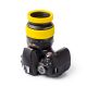EasyCover anello paraurti in silicone per obiettivo lens rim protettivo 72mm giallo