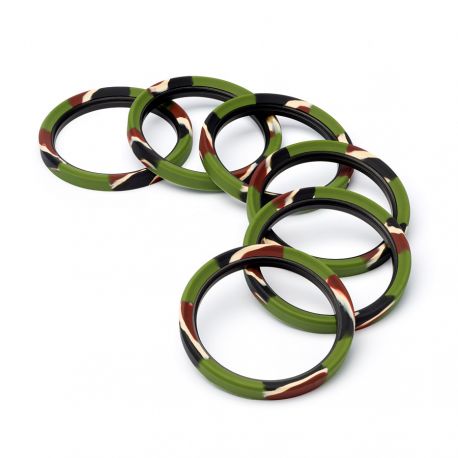 Lens rim EasyCover anello paraurti protettivo in silicone per obiettivo 72mm camouflage