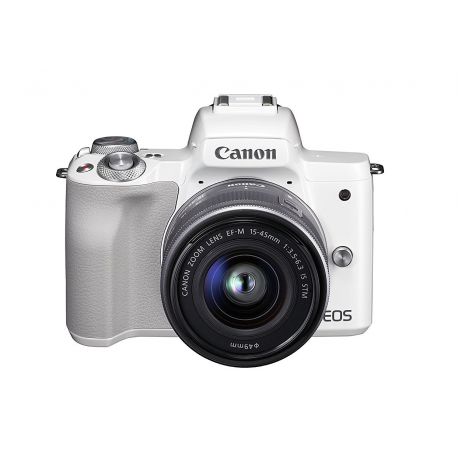 Fotocamera Mirrorless Canon EOS M50 Kit 15-45mm IS STM Bianco