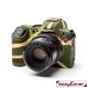 EasyCover custodia protettiva in silicone camera case per Canon EOS R camouflage