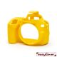 EasyCover custodia protettiva in silicone camera case per Nikon D3500 giallo