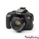 EasyCover custodia protettiva in silicone camera case per Canon 4000D nero