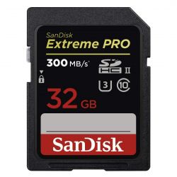 Sandisk 32GB Extreme Pro Scheda SD 300MB/s (U3) SDHC