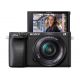 Fotocamera Mirrorless Sony Alpha A6400 Kit 16-50mm f/3.5–5.6 PZ OSS Nero [MENU ENG]