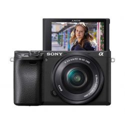 Fotocamera Mirrorless Sony Alpha A6400 Kit 16-50mm f/3.5–5.6 PZ OSS Nero [MENU ENG]