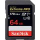 Sandisk 64GB Extreme PRO Scheda SD 170MB/s SDXC UHS-I