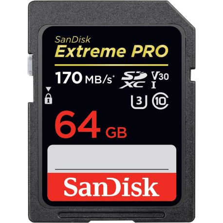 Sandisk 64GB Extreme PRO Scheda SD 170MB/s SDXC UHS-I