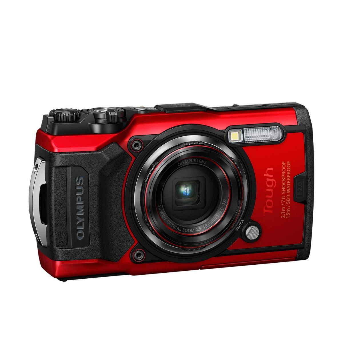 Fotocamera Compatta Subacquea Olympus Tough TG-6 Rosso - Reset