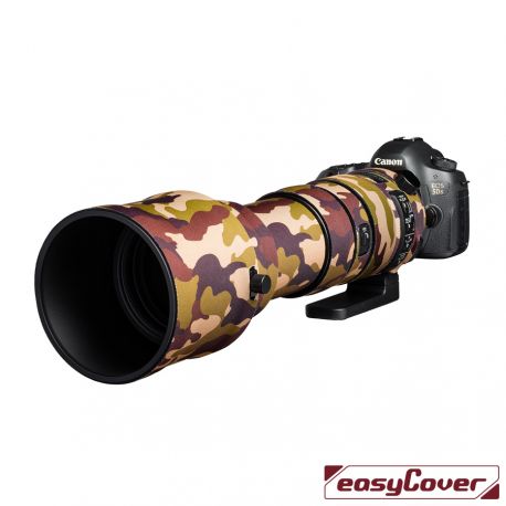 Easycover custodia in neoprene marrone camo per obiettivo Sigma 150-600mm F5-6.3 DG OS HSM Sport Lens Oak