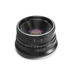 Obiettivo grandangolare 7Artisans 25mm F1.8 per fotocamere mirrorless Canon attacco EF-M