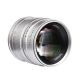 Obiettivo 7Artisans 55mm F/1.4 APS-C per fotocamere mirrorless Sony E Silver