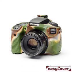 easyCover custodia protettiva in silicone per Canon 90D camouflage