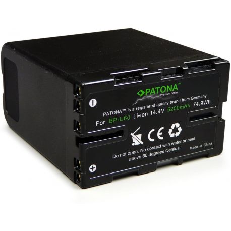 Patona Premium Batteria BP-U60 compatibile con Sony PMW-EX1 PMW-EX3 PMW-F3 PMW-150 PMW-200