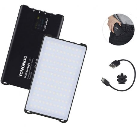 Yongnuo YN365RGB Mini Faretto LED Selfie 2500K-8500K Batteria Integrata