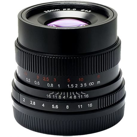 Obiettivo 7Artisans 35mm F2.0 Manual Focus per fotocamere Fujifilm X Nero