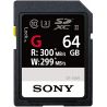 Scheda di memoria SD Sony 64GB 300MB/s - SF-G64 SDXC Classe 10 UHS-II U3