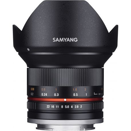 Obiettivo Samyang 12mm f/2.0 NCS CS nero compatibile Canon EOS M