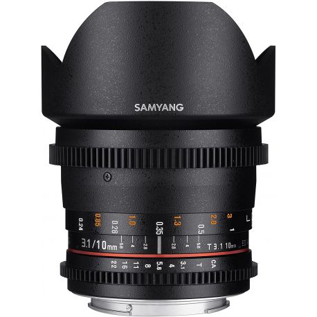 Obiettivo Samyang 10mm Cine T3.1 VDSLR ED AS NCS CS II Compatibile Nikon