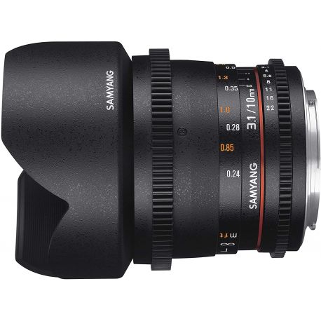 Obiettivo Grandangolare Samyang 10mm Cine T3.1 ED VDSLR AS NCS CS II Compatibile Sony E