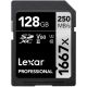 Scheda di memoria professionale SD Lexar 128GB 1667x UHS-II SDXC