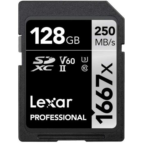 Scheda di memoria professionale SD Lexar 128GB 1667x UHS-II SDXC