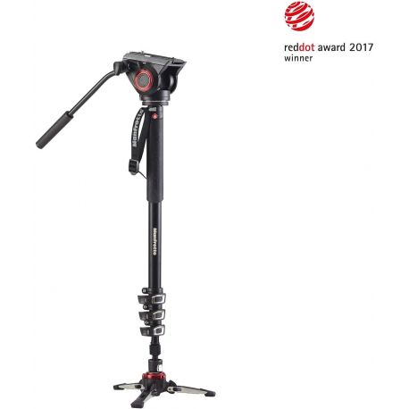 Monopiede Video Manfrotto MVMXPRO500 XPRO 4 sezioni con testa video