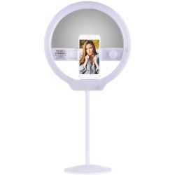 Yongnuo YN128II Bi-Color Beauty LED Anello Video Light (rosa) 3200K-5500K per smartphone