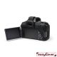 easyCover custodia protettiva in silicone camera case per Canon 850D nero