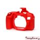 easyCover custodia protettiva in silicone camera case per Canon 850D rosso