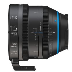 Obiettivo Irix Cine 15mm T2.6 compatibile fotocamere PL-Mount