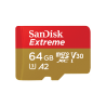 Sandisk 64GB A2 Extreme 160MB/s Scheda di memoria Micro SDXC UHS-I