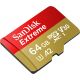 Sandisk 64GB A2 Extreme 160MB/s Scheda di memoria Micro SDXC UHS-I