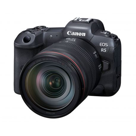 Fotocamera Mirrorless Canon EOS R5 Kit RF 24-105mm f/4L + adattatore EF-EOS R
