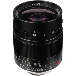 Obiettivo 7Artisans 28mm F1.4 nero compatibile mirrorless Leica M (A001B)