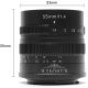 Obiettivo 7Artisans 55mm F1.4 APS-C nero compatibile fotocamere micro 4/3 (A504B)