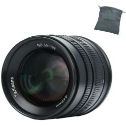 Obiettivo 7Artisans 55mm F1.4 APS-C nero compatibile fotocamere micro 4/3 (A504B)
