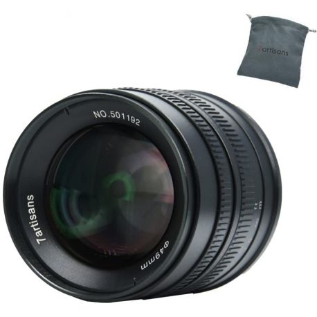 Obiettivo 7Artisans 55mm F1.4 APS-C nero compatibile fotocamere micro 4/3 (A504B)