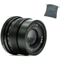 Obiettivo 7Artisans 35mm F2.0 Manual Focus nero attacco Sony E-Mount (A201B)