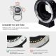 Yongnuo EF-E II adattatore per obiettivo Canon EF / EF-S a fotocamera Sony E-Mount