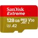 Sandisk 128GB A2 Extreme 160MB/s Memoria MicroSD XC UHS-I