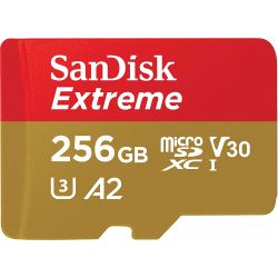 Sandisk 256GB A2 Extreme 160MB/s Memoria MicroSD XC UHS-I