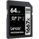 Lexar 64GB Professional 1677x 250mb/s Memoria SD