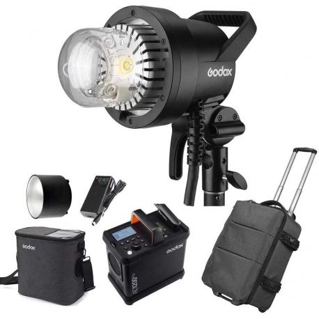 Godox AD1200 PRO kit flash fotografico portatile per esterno + trolley