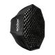 Godox SB-FW120 Softbox 120cm Octa attacco bowens + griglia a nido d’ape per flash da studio