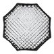 Godox SB-FW120 Softbox 120cm Octa attacco bowens + griglia a nido d’ape per flash da studio