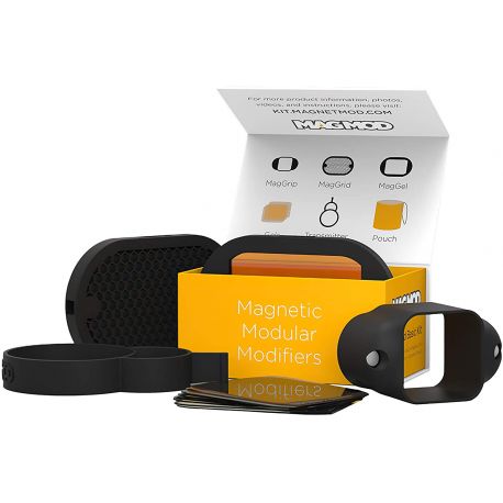 MagMod Basic Kit 3 MagGrip MagGrid MagGel Standard Gel filtri per flash