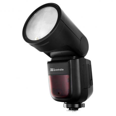 Quadralite Stroboss V1 Flash a testa rotonda per fotocamere Canon