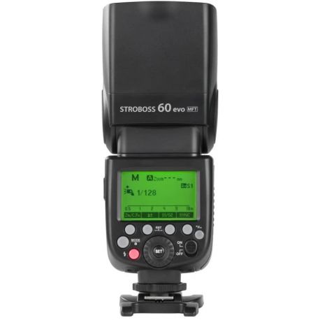 Quadralite Stroboss 60 Evo flash per fotocamere micro quattro terzi + batteria al litio