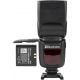 Quadralite Stroboss 60 Evo flash per fotocamere Canon + batteria al litio