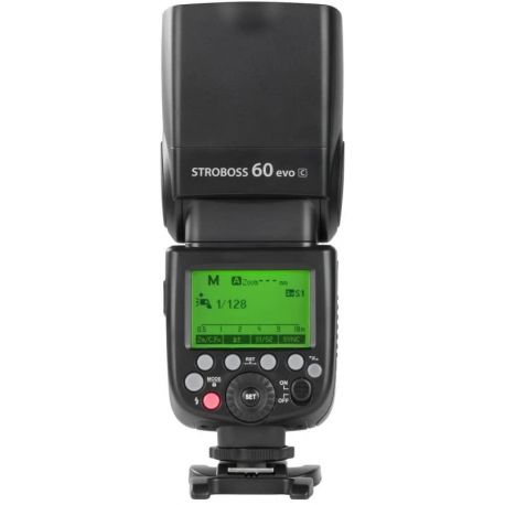 Quadralite Stroboss 60 Evo flash per fotocamere Canon + batteria al litio
